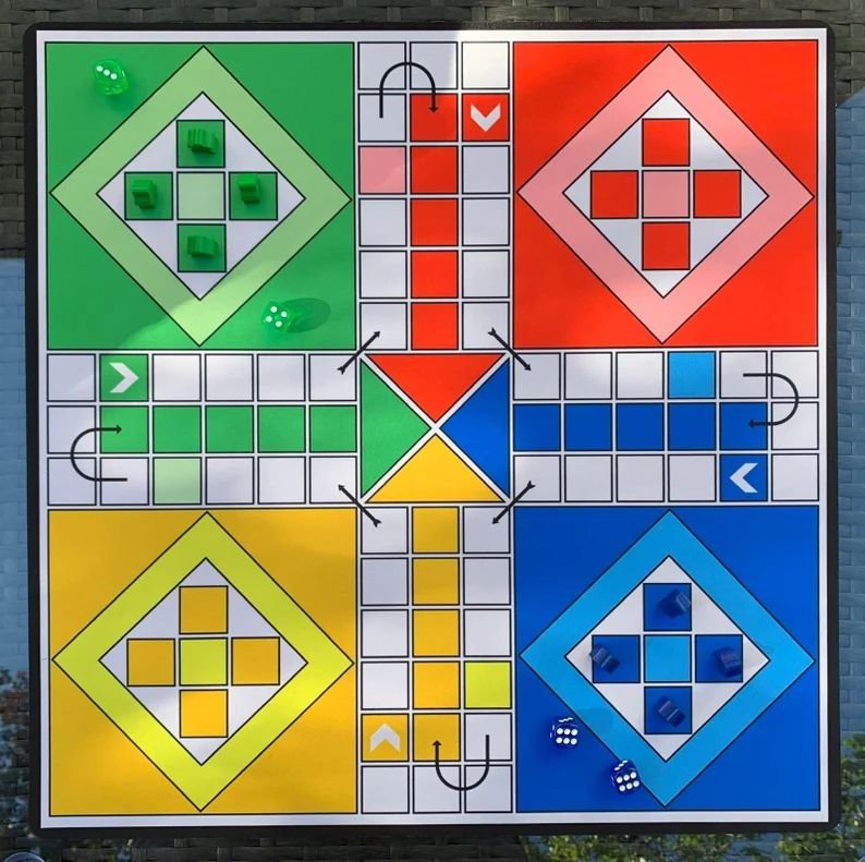 Luxury Deluxe Neoprene Parcheesi & Snakes and Ladders Game Set
